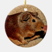 Corkboard Kijk Guinee Keramisch Ornament (Achterkant)