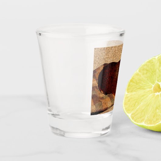 Corkboard Kijk Guinee Shot Glas (Links)