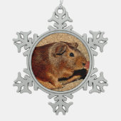 Corkboard Kijk Guinee Tin Sneeuwvlok Ornament (Voorkant)