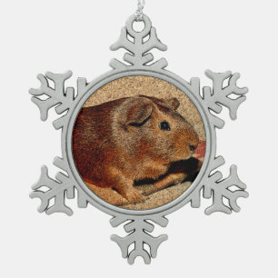 Corkboard Kijk Guinee Tin Sneeuwvlok Ornament