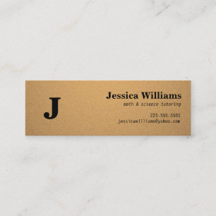 Corkboard-oproepkaart Mini Visitekaartje