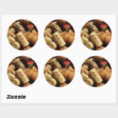 'Corks' Envelopzegel Ronde Sticker (Vel)