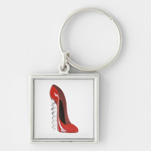 Corkschroef Hiel Stiletto Shoe Sleutelhanger (Voorkant)