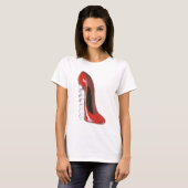 Corkschroef Hiel Stiletto Shoe T-shirt (Voorkant volledig)