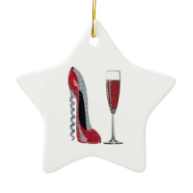 Corkschroef Red Stiletto en Red Wine Art