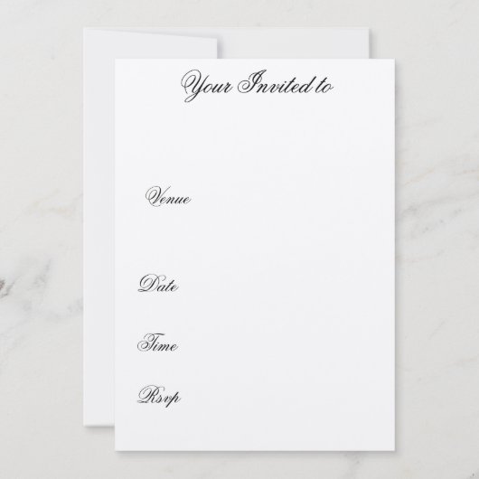 Corkschroef Roze Stiletto en Champagne Uitnodiging (Achterkant)