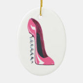 Corkschroef Roze Stiletto Shoe Ornament (Voorkant)