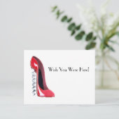 Corkschroefschoen Briefkaart (Staand voorkant)