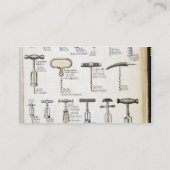 Corkschrows uit een handelscatalogus van binnenlan visitekaartje (Achterkant)