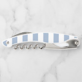 Corkscrew Bottle Opener Blue & White Stripe (Achterkant)