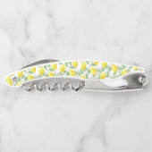 Corkscrew Bottle Opener Yellow and White Lemons (Achterkant)