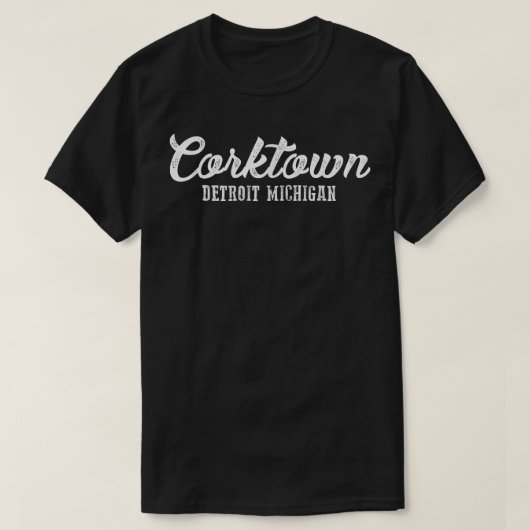 Corktown Detroit Michigan Landmark Gift T-shirt (Design voorkant)