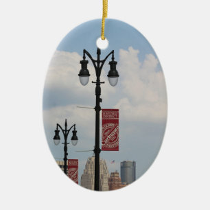 Corktown, Detroit, Michigan Sieraad Keramisch Ornament