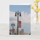 Corktown, Detroit, Michigan Wenskaart Kaart (Gele Bloem)