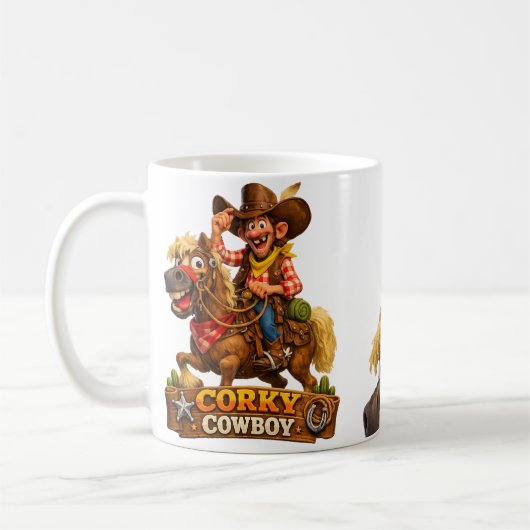 Corky Cowboy Koffiemok (Links)