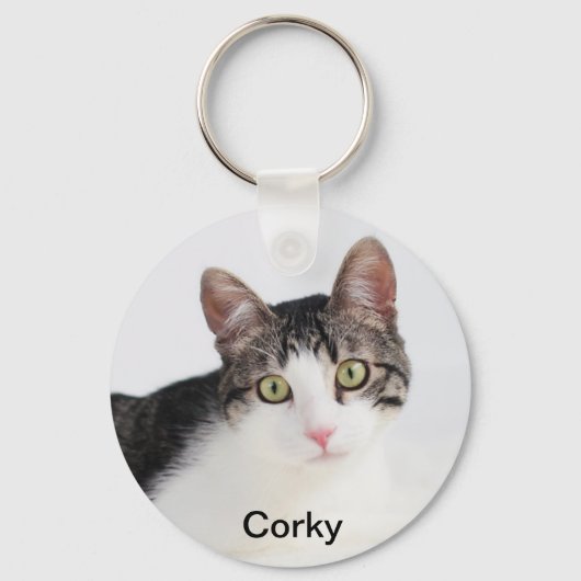 Corky the Cradle Cat Sleutelhanger (Voorkant)