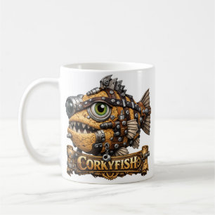 Corky vis koffiemok