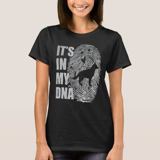 Corman Shepherd DNA Dog mam Dad Dog T-shirt (Voorkant)