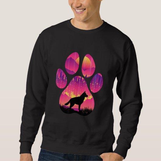 Corman Shepherd Poot Moeder Vader Hond Vrouwen Man Trui (Voorkant)