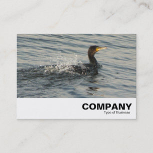 Cormorant leren naar zwemmen visitekaartje