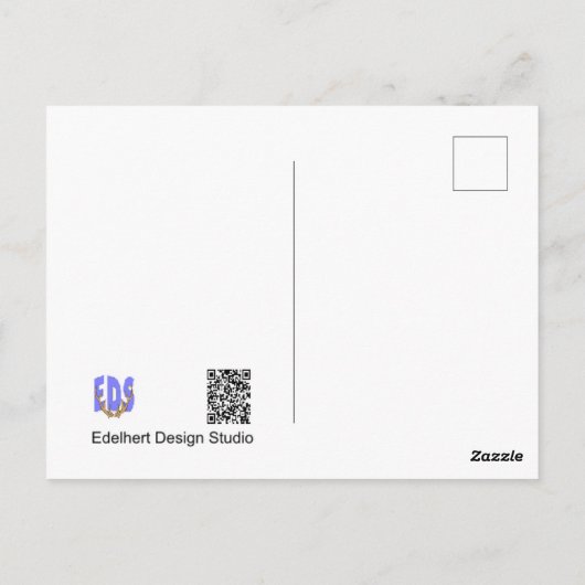 Cormorant Rainbow DIY Briefkaart (Achterkant)