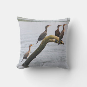 Cormorant Seabird Pillow Kussen