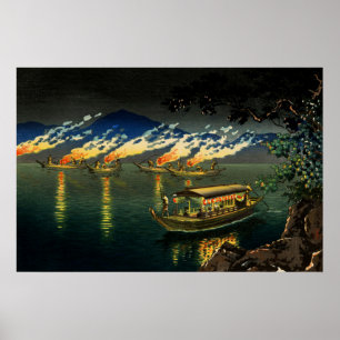 Cormorantenvissen Tsuchiya Koitsu 1940 Poster