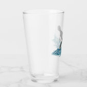 Cormorantvissen in golven glas (Rechts)