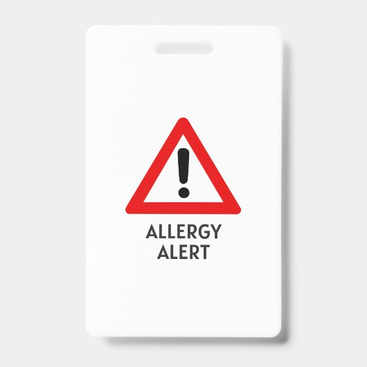 Corn Allergy Alert Badge (Front)