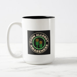 Corn Allergy Awareness Tweekleurige Koffiemok