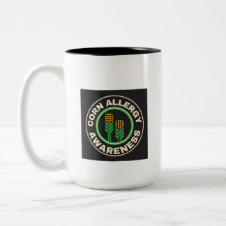Corn Allergy Awareness Tweekleurige Koffiemok