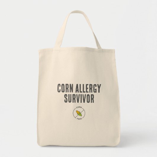 Corn Allergy Survivor boodschappentas Tote Bag (Voorkant)