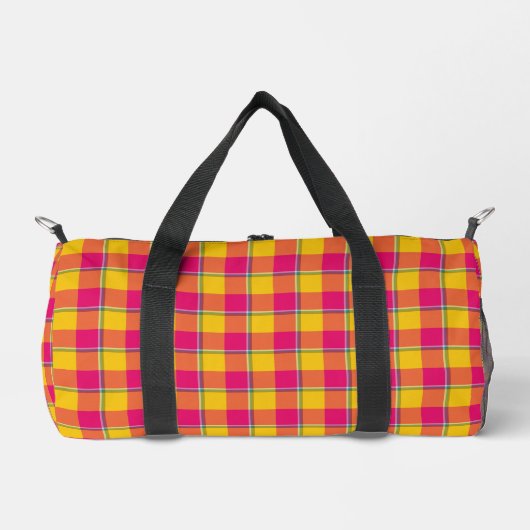 Corn and Razzmatazz Plaid Yellow Pink Plunjezak (Voorkant)