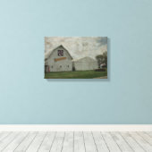 Corn Barn Crackle Canvas Afdruk (Insitu (Houten vloer))