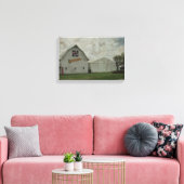 Corn Barn Crackle Canvas Afdruk (Insitu (Woonkamer))