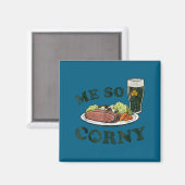 Corn bier corned beef en kool st. patrick's magneet (Voorkant / Achterkant)