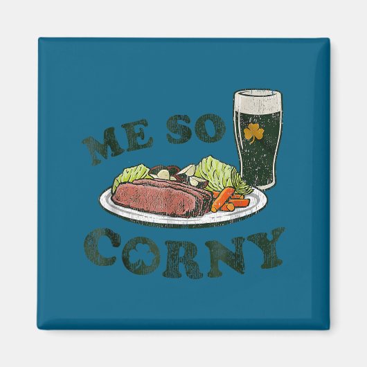 Corn bier corned beef en kool st. patrick's magneet (Voorkant)