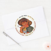 CORN BOY door Jeff Willis Art Ronde Sticker (Envelop)