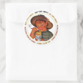 CORN BOY door Jeff Willis Art Ronde Sticker (Tas)