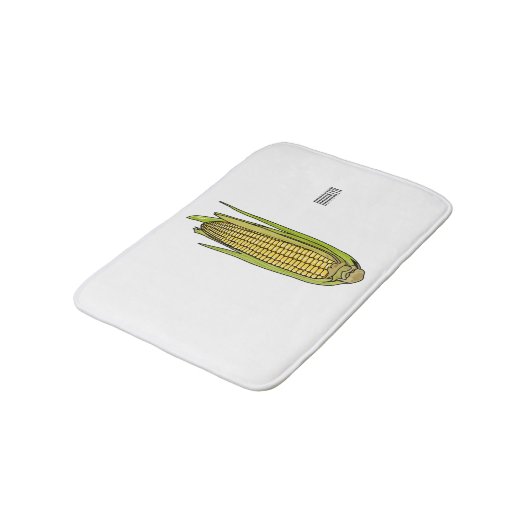 Corn cartoon illustratie badmat (Gekanteld)