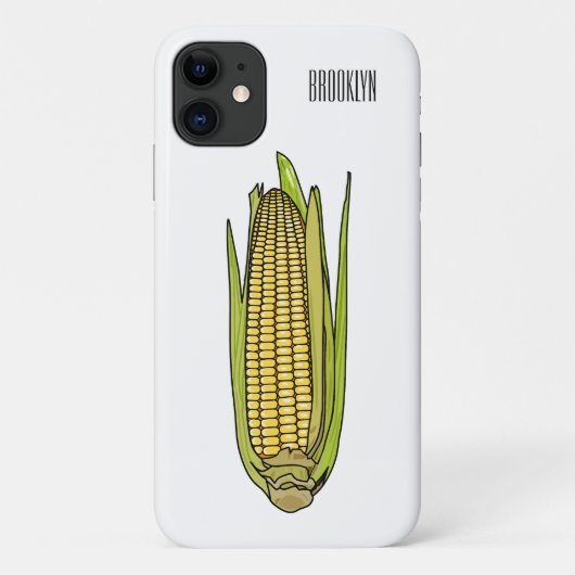 Corn cartoon illustratie Case-Mate iPhone case (Achterkant)