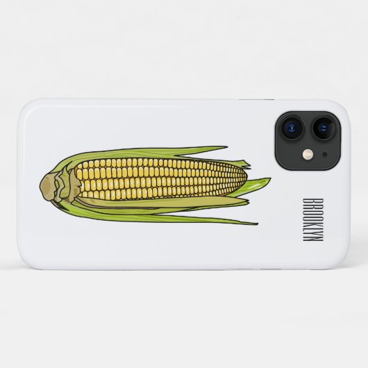 Corn cartoon illustratie Case-Mate iPhone case (Achterkant (horizontaal))