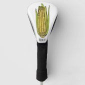 Corn cartoon illustratie golfheadcover (Voorkant)