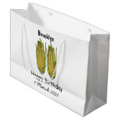 Corn cartoon illustratie groot cadeauzakje (Voorkant Gekanteld)