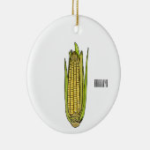 Corn cartoon illustratie keramisch ornament (Rechts)