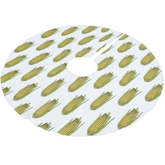 Corn cartoon illustratie kerstboom rok (Gekanteld)