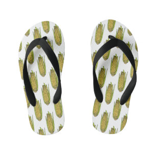 Corn cartoon illustratie kinder teenslippers