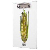 Corn cartoon illustratie klembord (Links)