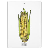 Corn cartoon illustratie klembord (Achterkant)