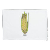 Corn cartoon illustratie kussensloop (Voorkant)